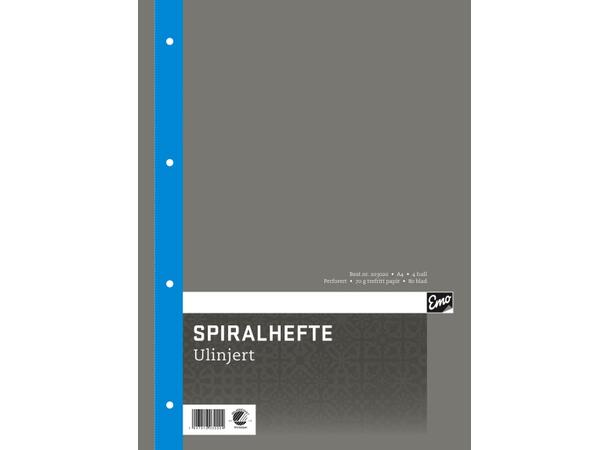 Spiralhefte A4 Ulin 70G 80 blad Miljømerket 